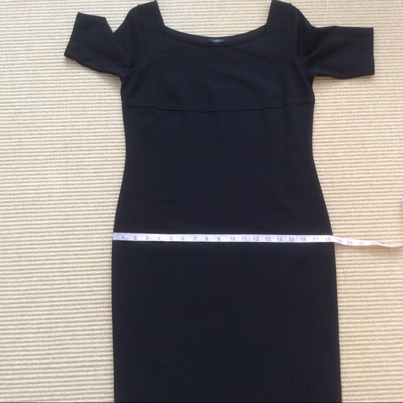 Talbots Black Sheath Dress Short Sleeve - 8 NWOT - Picture 8 of 12